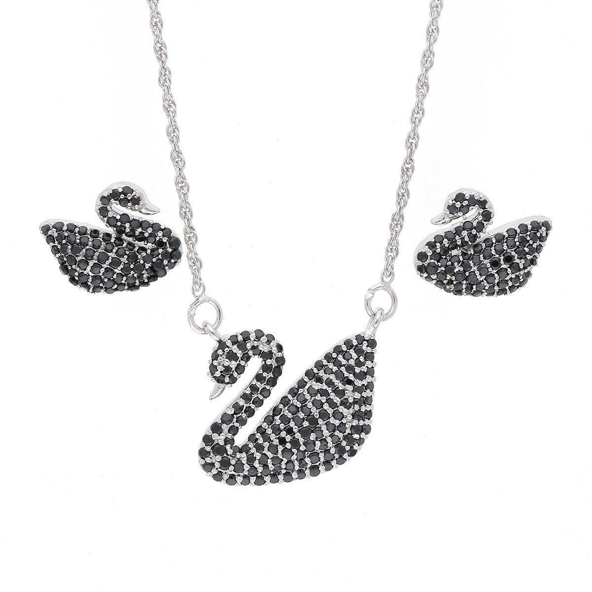 Black Swan Pendant Set
