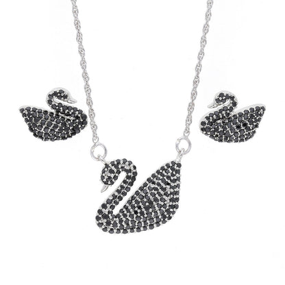 Black Swan Pendant Set