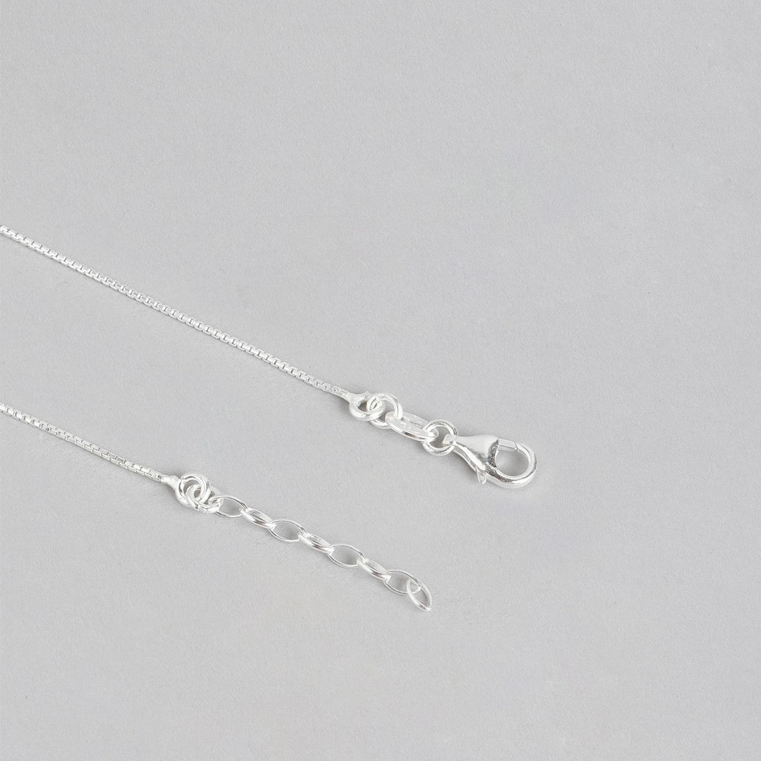 Graceful Whispers Rhodium-Plated 925 Sterling Silver Anklet Gift Hamper for Sister