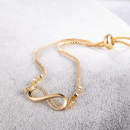 Silver Plated Infinity Bracelet