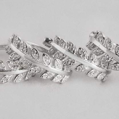 Leafy Silver Adjustable 925 Silver Toe Ring Combo