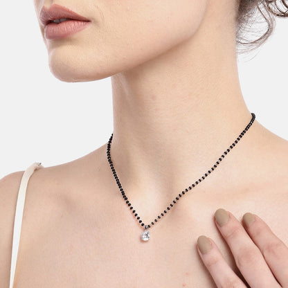Solitaire 925 Sterling Silver Mangalsutra