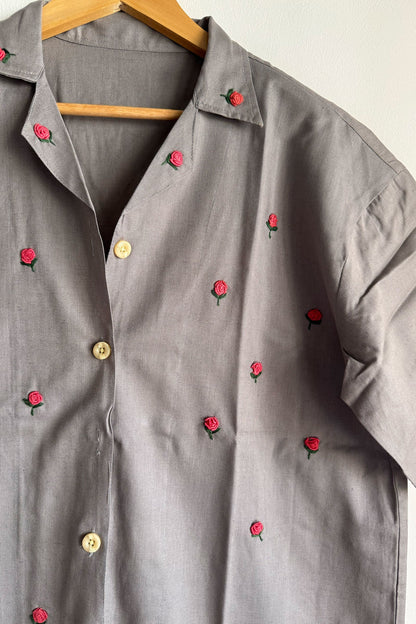 Grey Flora Shirt
