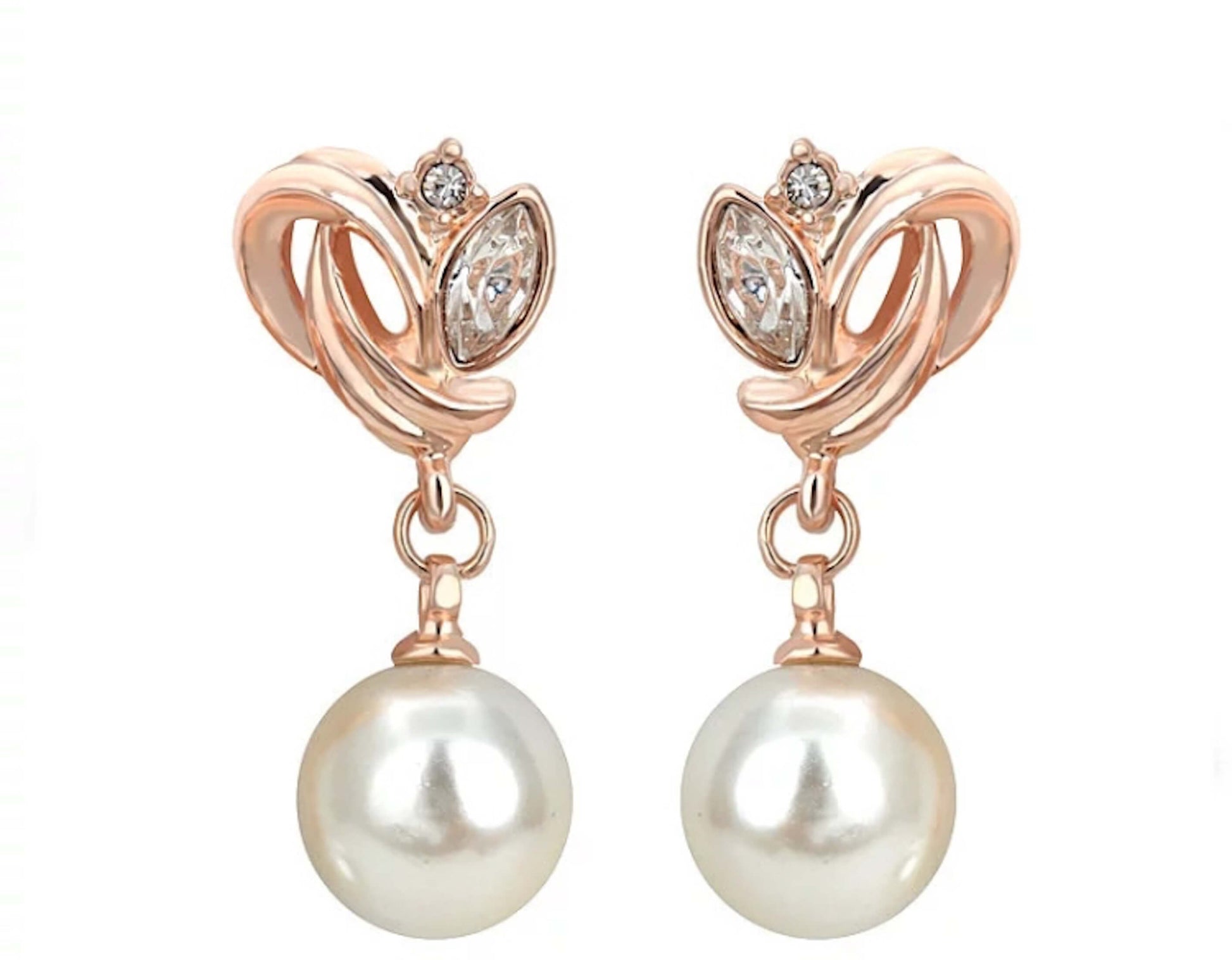Simulated Pearl Drop Earrings
