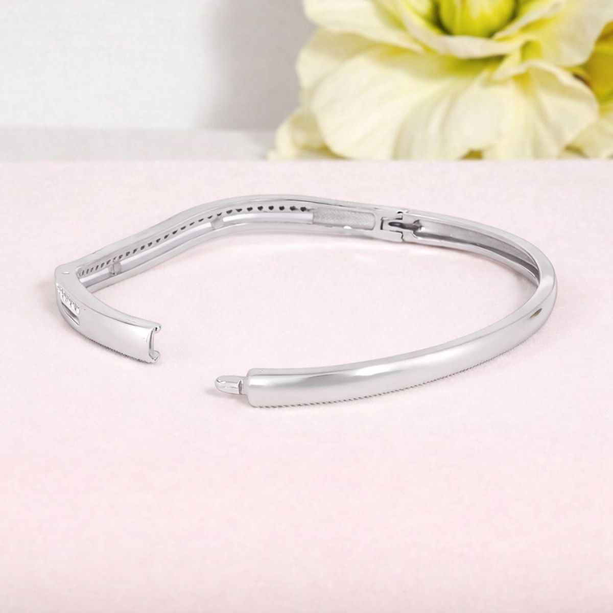 Silver Plated Kada Bracelet