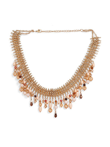 Priyaasi Gold Plated Beaded Necklace