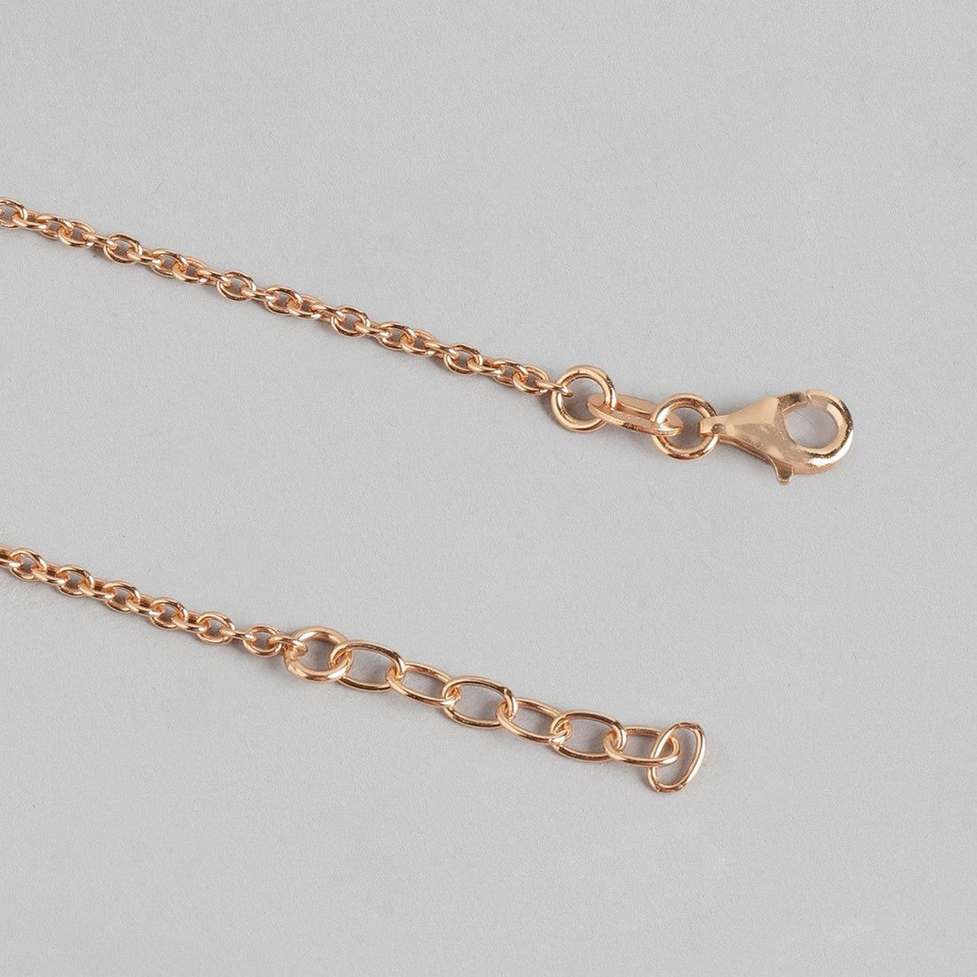 Hanging Stars Rose Gold Plated 925 Sterling Silver Chained Anklet