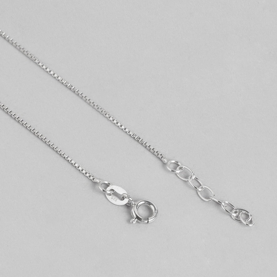 925 Sterling Silver anklet chain showing adjustable clasp detail, women's fine everyday jewellery – Zavya