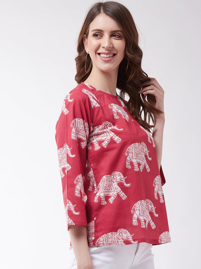 Red Elephant Top