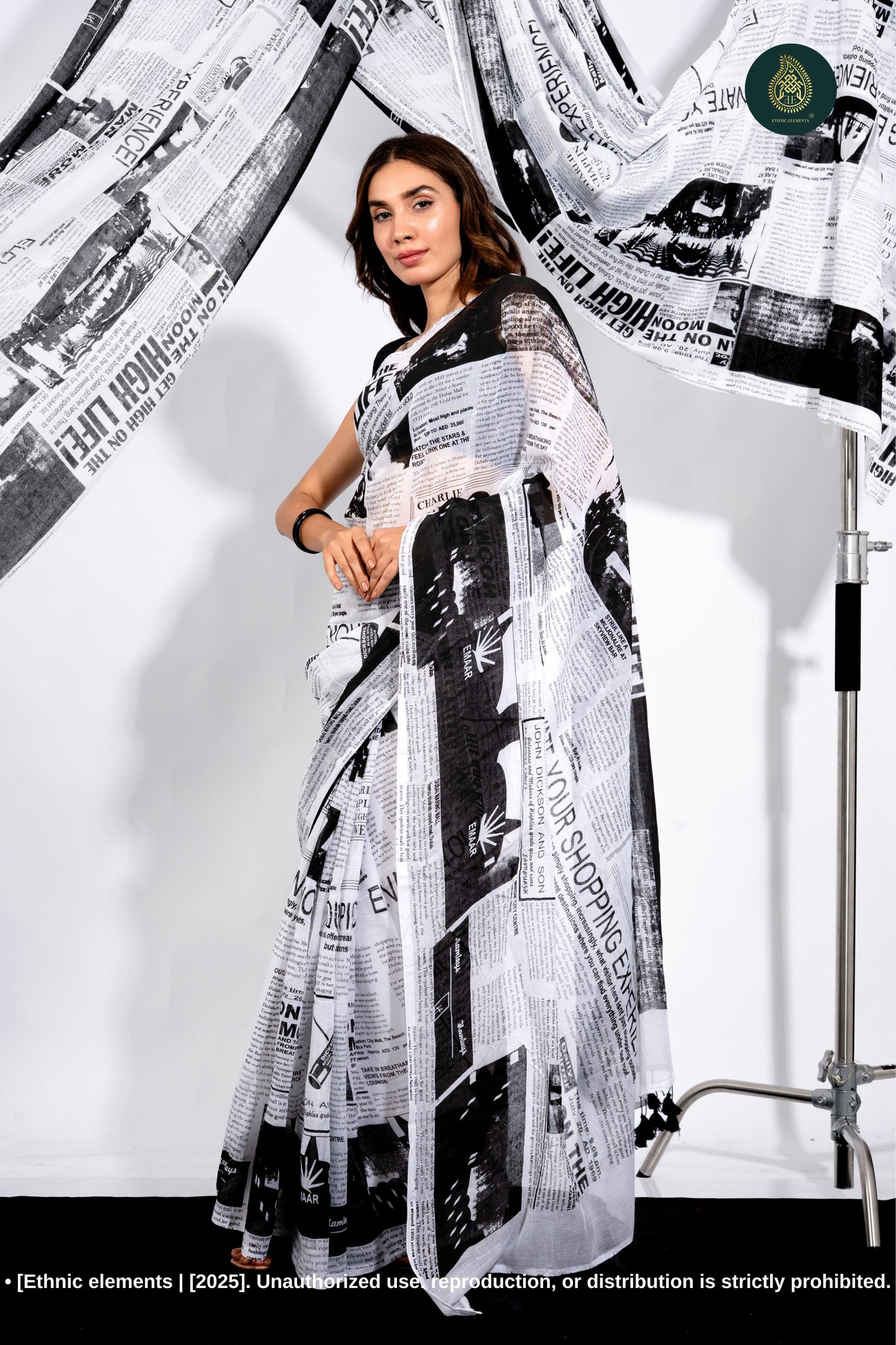 Woven Mul Cotton Handloom Saree - Whispers Of Paper