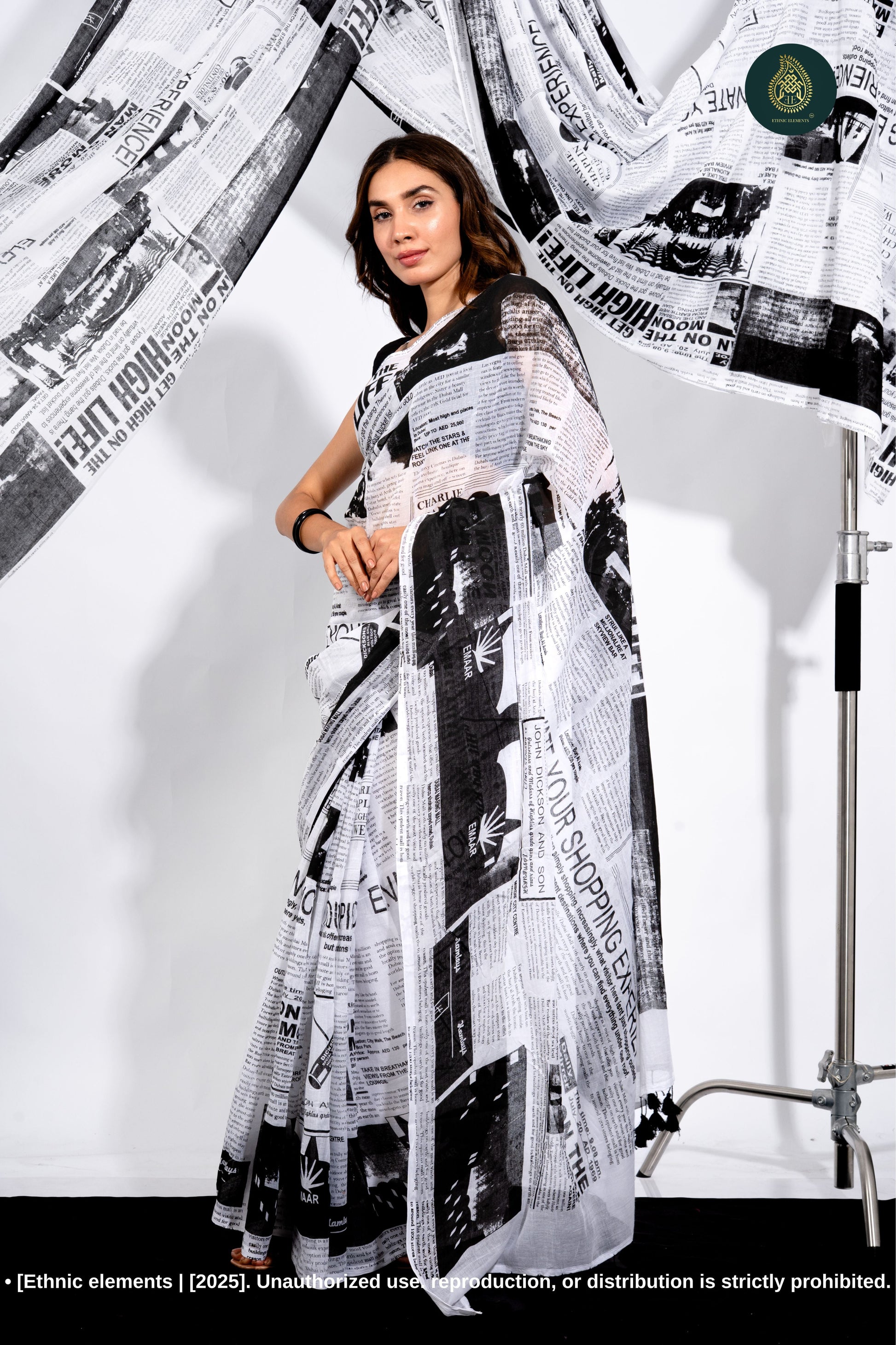 Woven Mul Cotton Handloom Saree - Whispers Of Paper