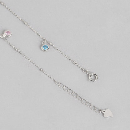 Color Drops 925 Sterling Silver Anklet