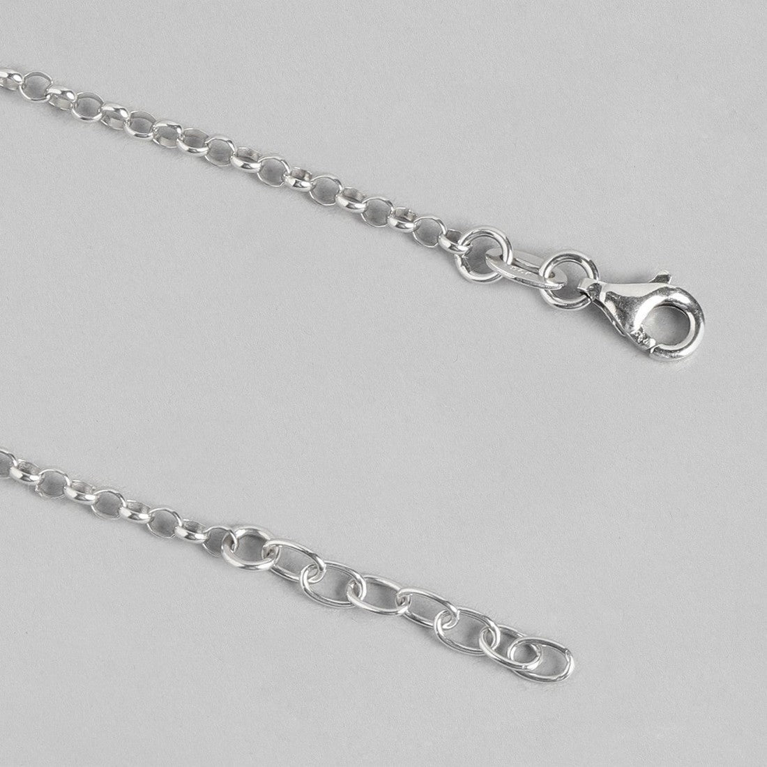 Triple Butterfly Rhodium Plated 925 Sterling Silver Anklet