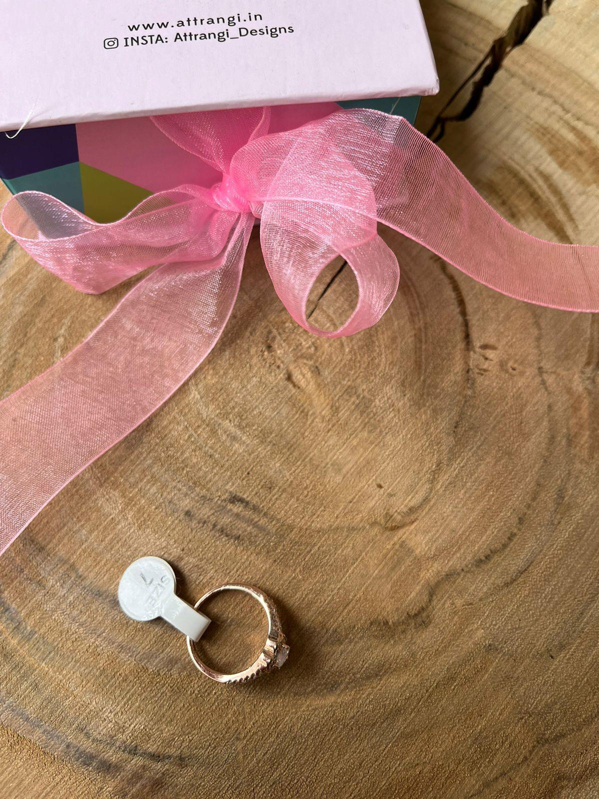 50 Cent Heart Shaped Solitaire Ring - Attrangi