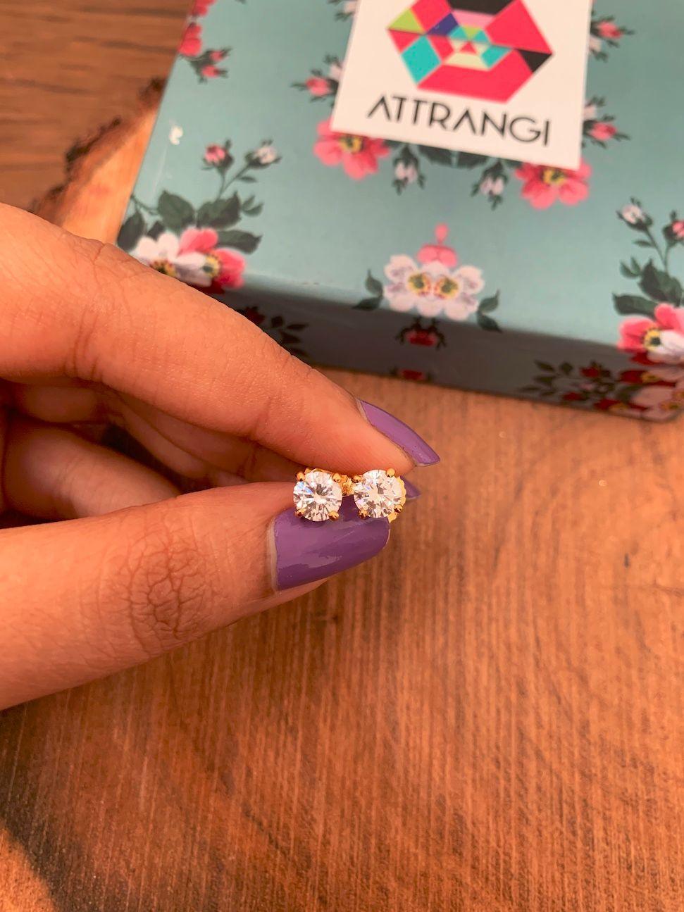 50 Cent Round Solitaire - Attrangi
