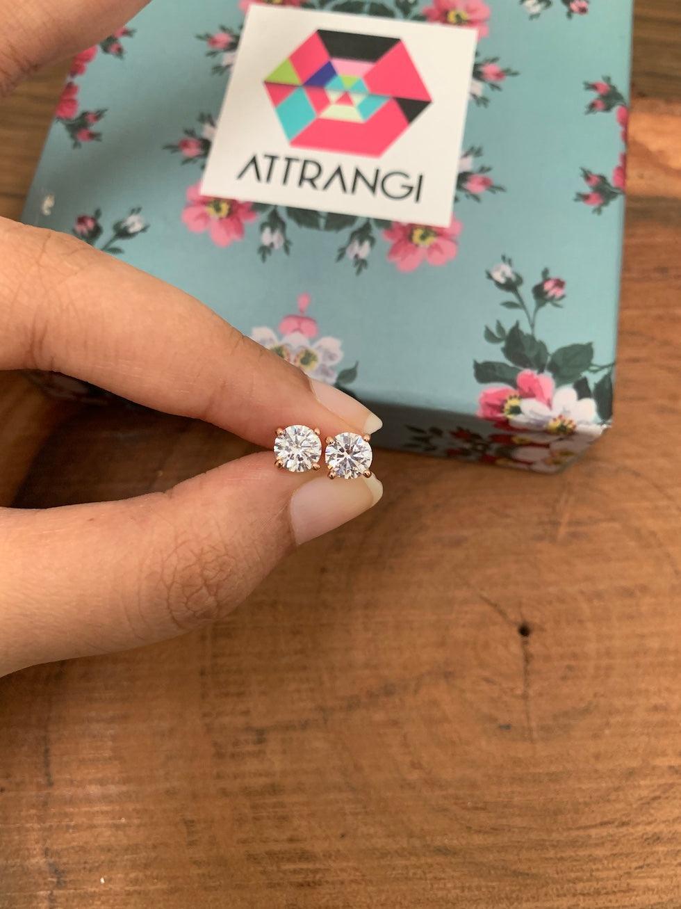 50 Cent Round Solitaire - Attrangi
