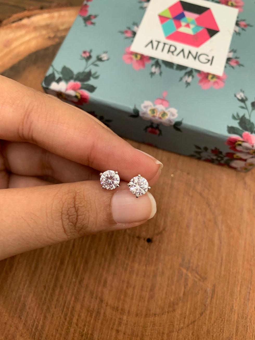 50 Cent Round Solitaire - Attrangi
