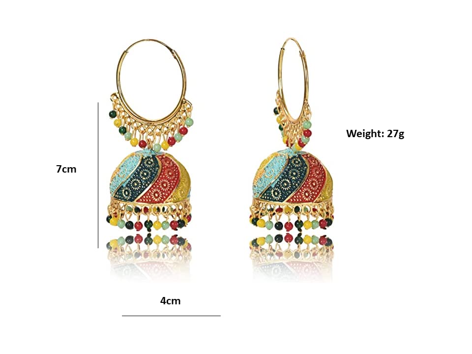 The Bloom Set| Value Set| Oxidised Jhumka Earrings| Ethnic Jhumki Collection for Women and Girls
