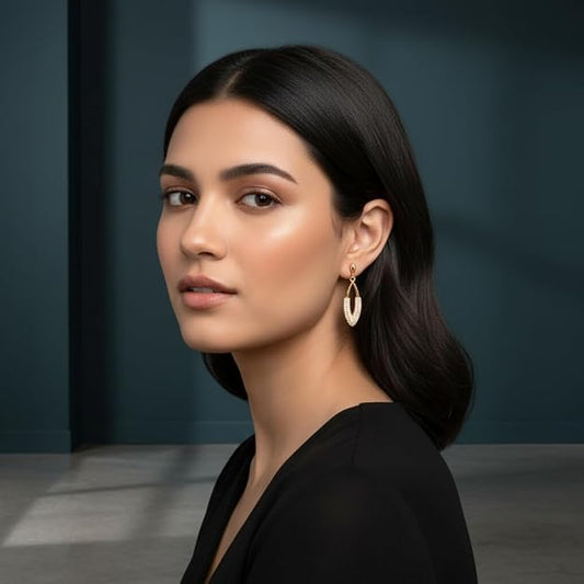 Rose Gold Plated Drop Earrings for Women And Girls