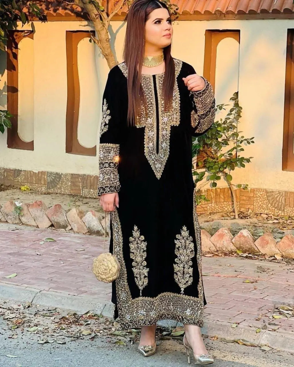Georgette Heavy Sequence Work Pakistani Kurti Pant Set ( Stitched) - Premium  from Ethenika.com - Just INR 3490! Shop now at Ethenika.com 