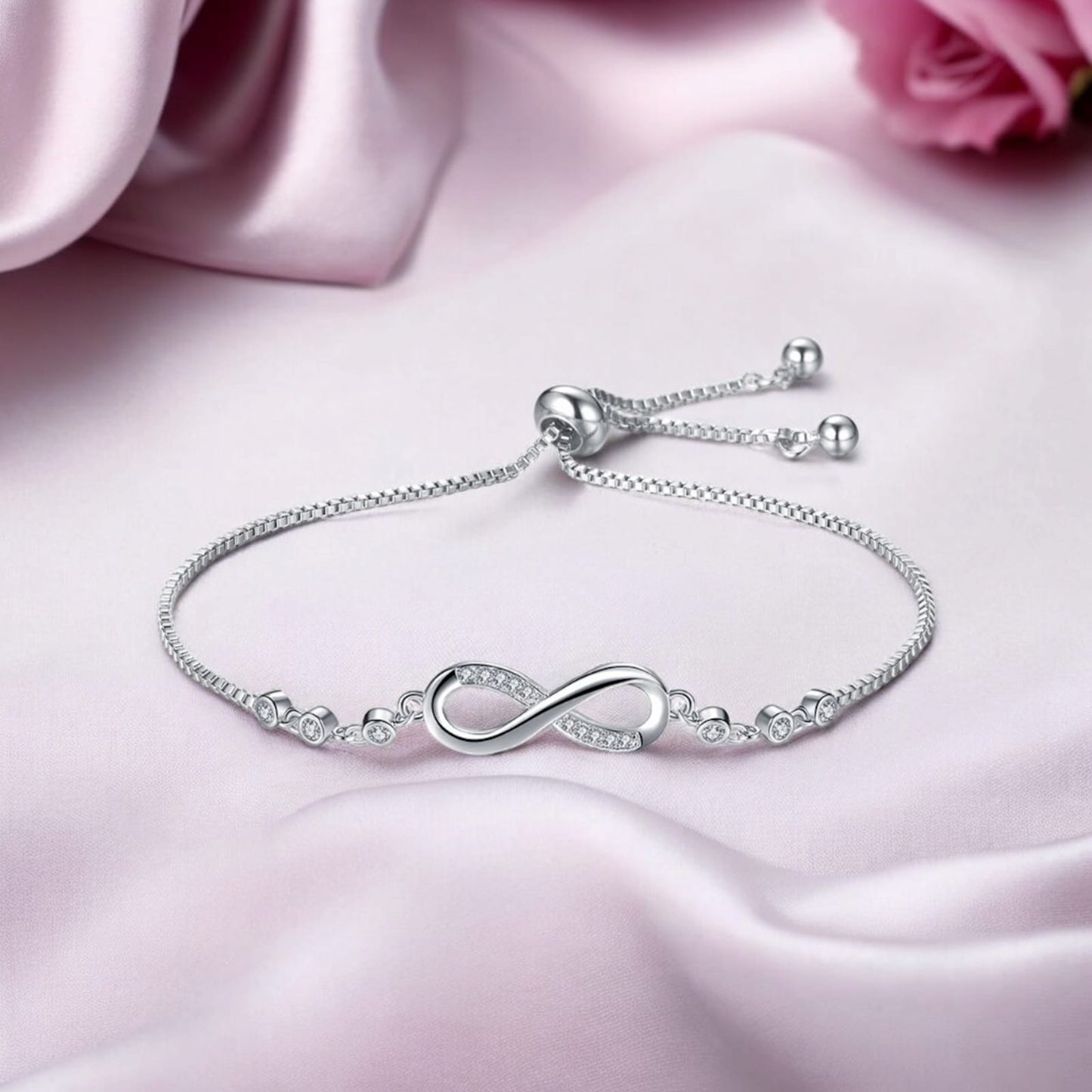 Silver Plated Infinity Bracelet