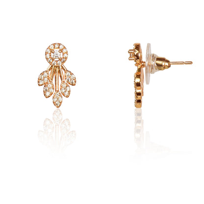 Premium Quality Rose Gold Plated Jewellery Set with AD stone | Anti Tarnish | Anti Allergy
