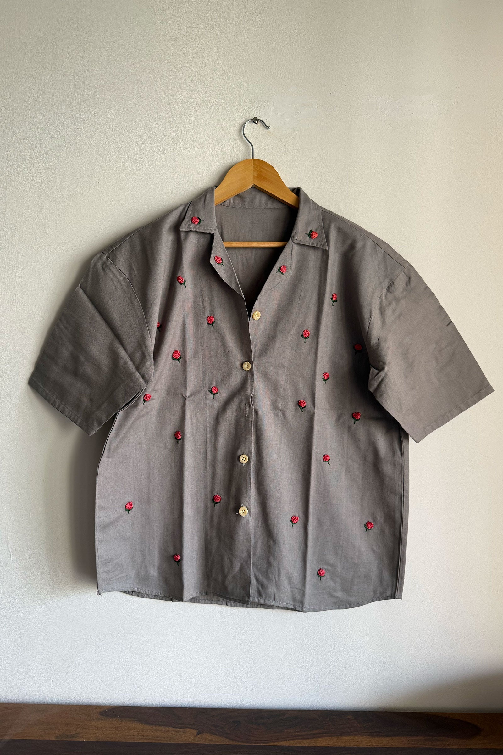 Grey Flora Shirt