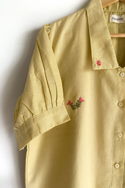 Golden Bloom Pocket Shirt