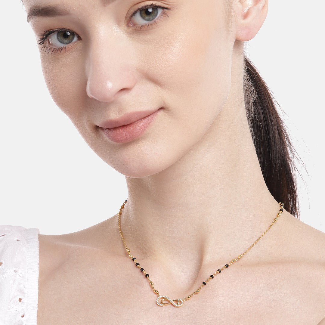 Shimmering Charisma Gold Plated 925 Sterling Silver Mangalsutra