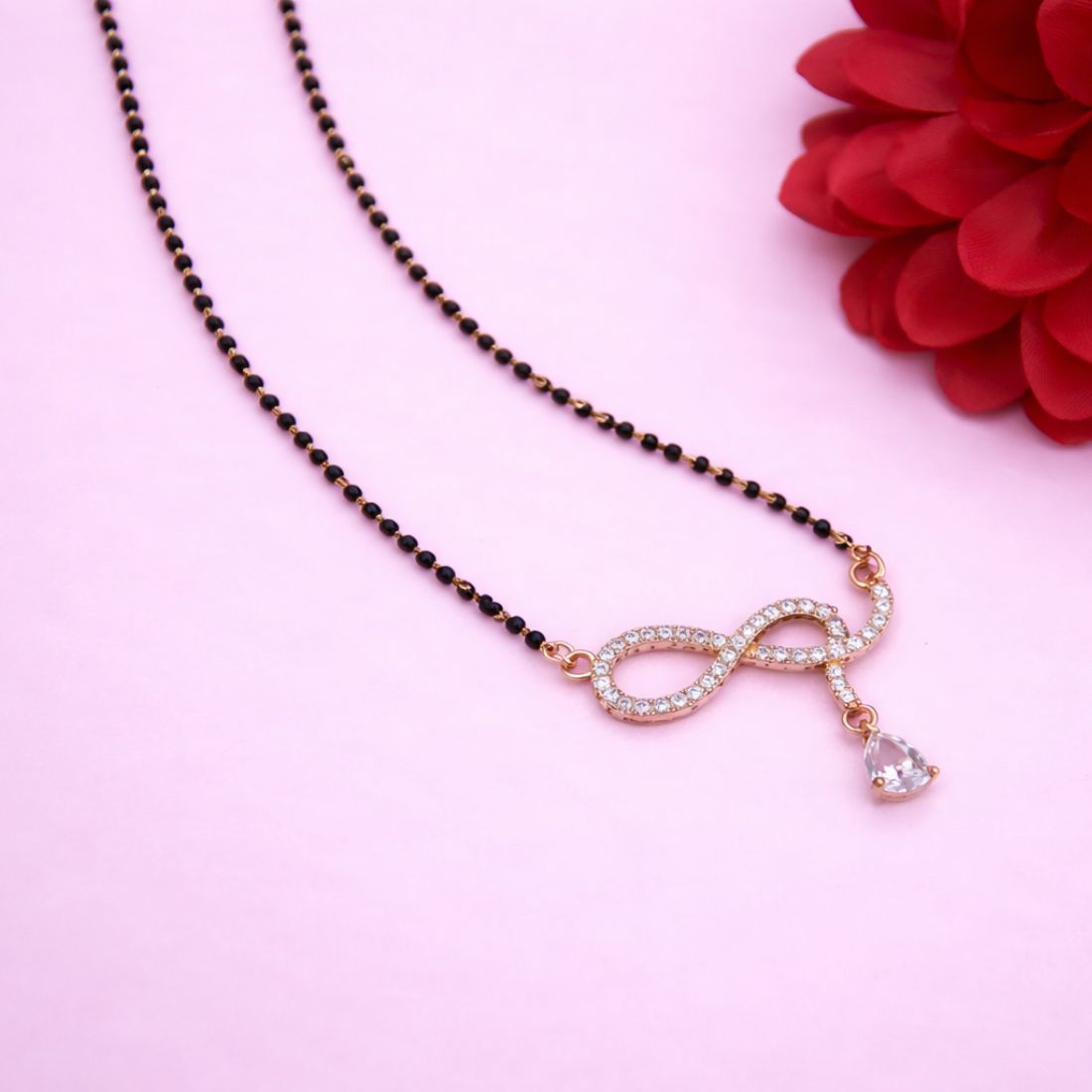 Rose Gold Plated Infinity Mangalsutra