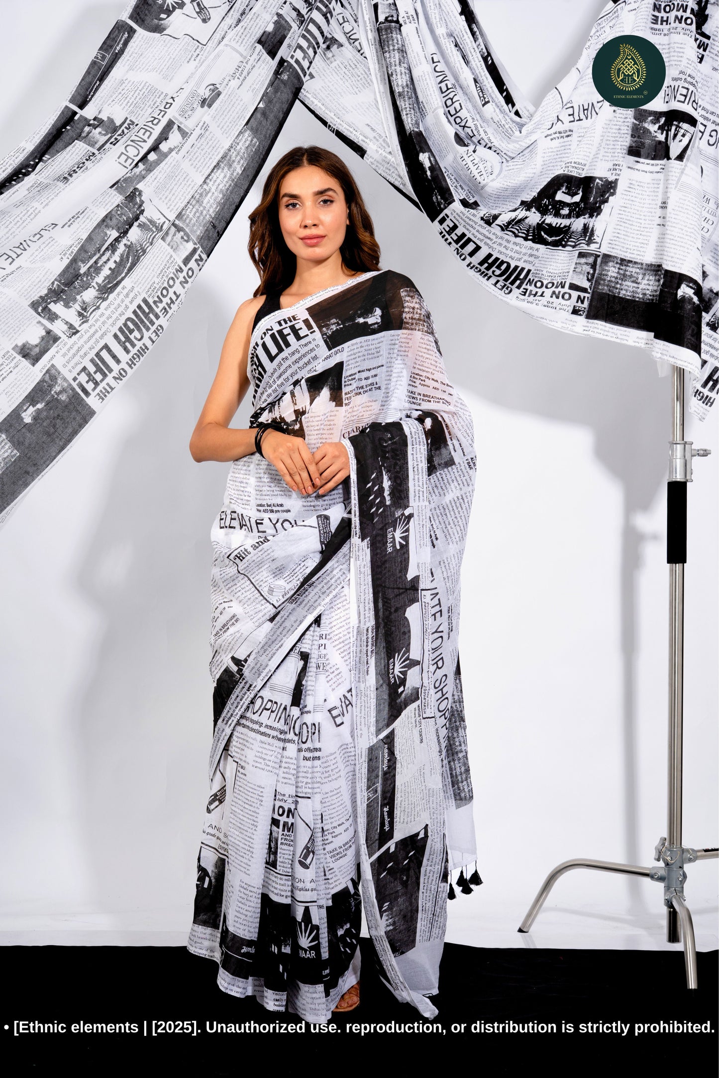 Woven Mul Cotton Handloom Saree - Whispers Of Paper