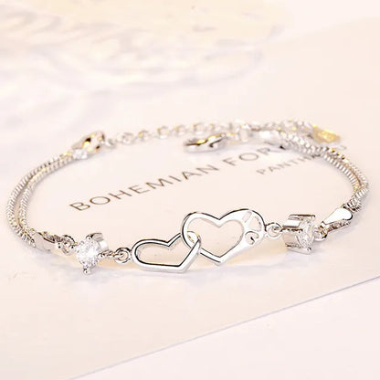 Silver Plated Promise Love Bracelet