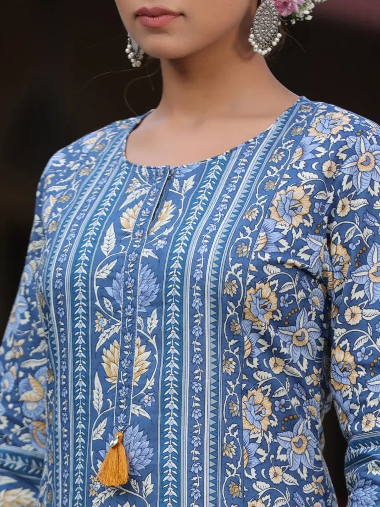 Ethnic Printed Straight Kurta