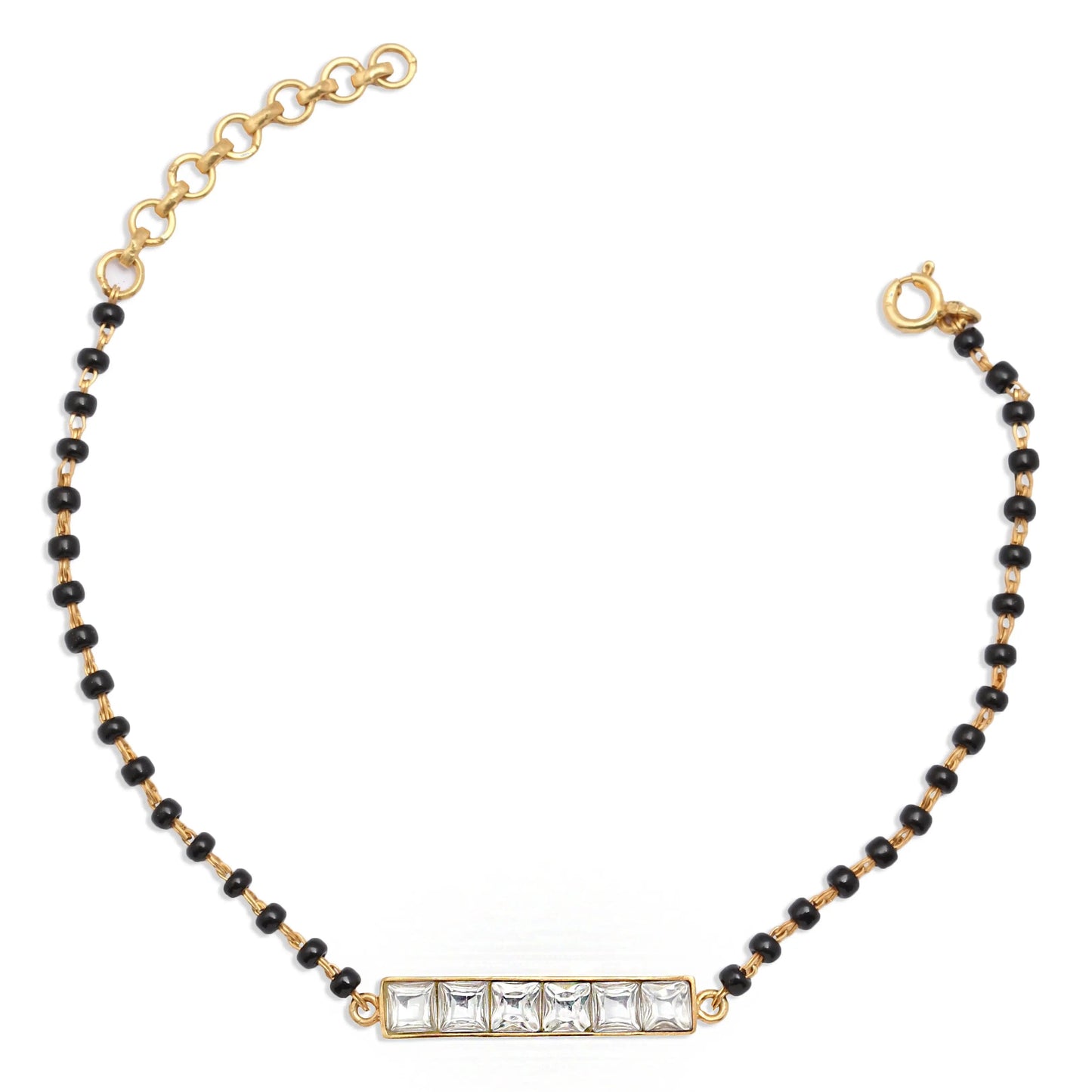 6 Stone Luck Mangalsutra Bracelet