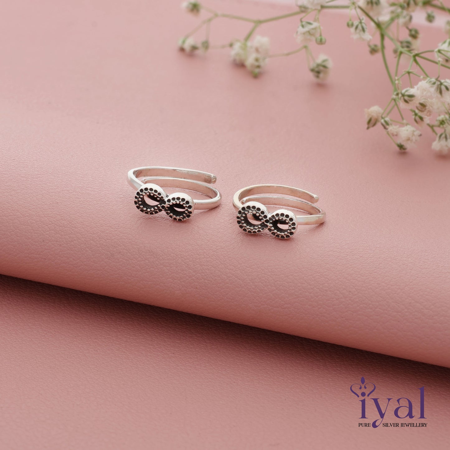 Infinity oxidized adjustable Silver Toering