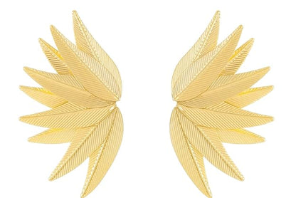Gold Plated Leaf Earrings Studs | gift for her | Gifts For Women & girls