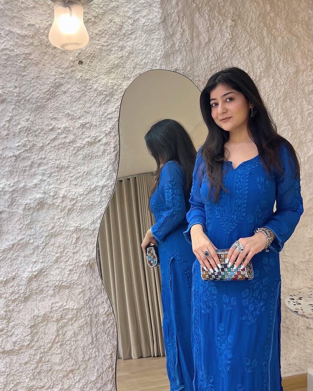 Ethenika Chikankari Kurta Set