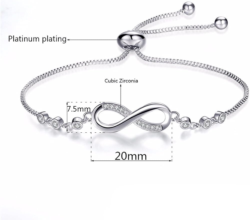 Silver Plated Infinity Bracelet