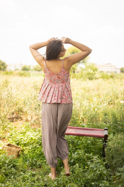 SALMON SUMMER BLISS COTTON TOP