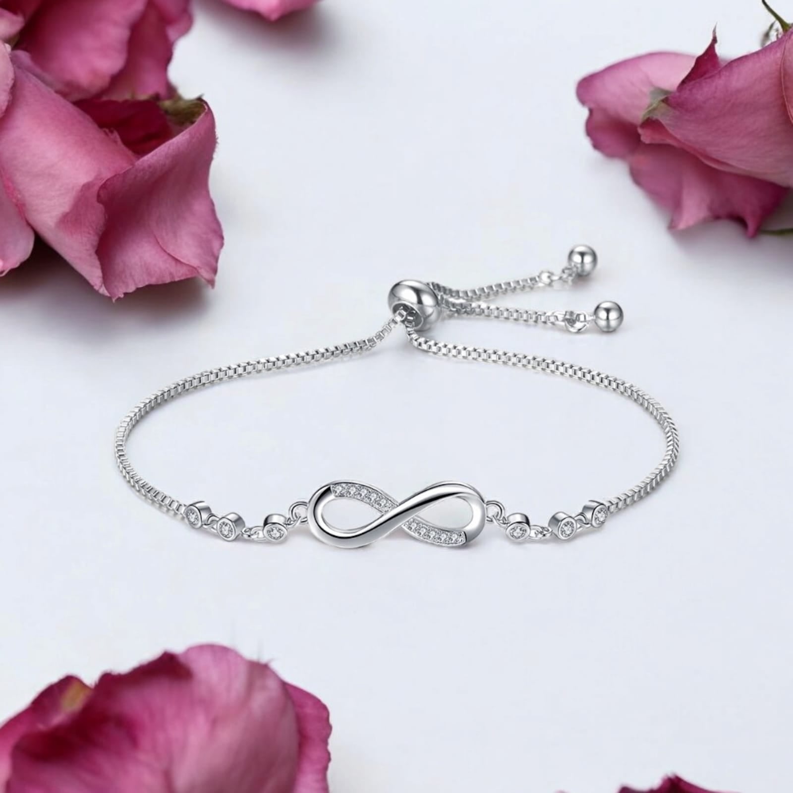 Silver Plated Infinity Bracelet