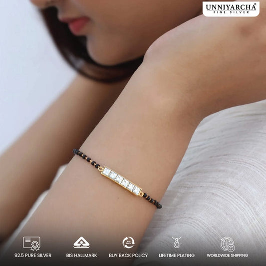 6 Stone Luck Mangalsutra Bracelet