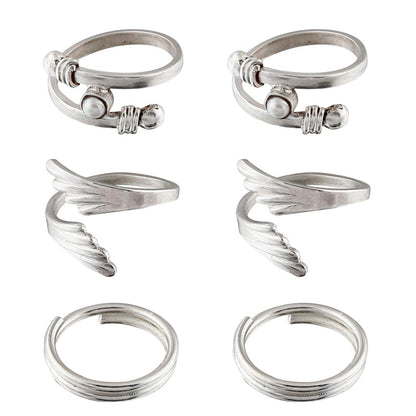 Set Of Three Silver Toe Rings (5)