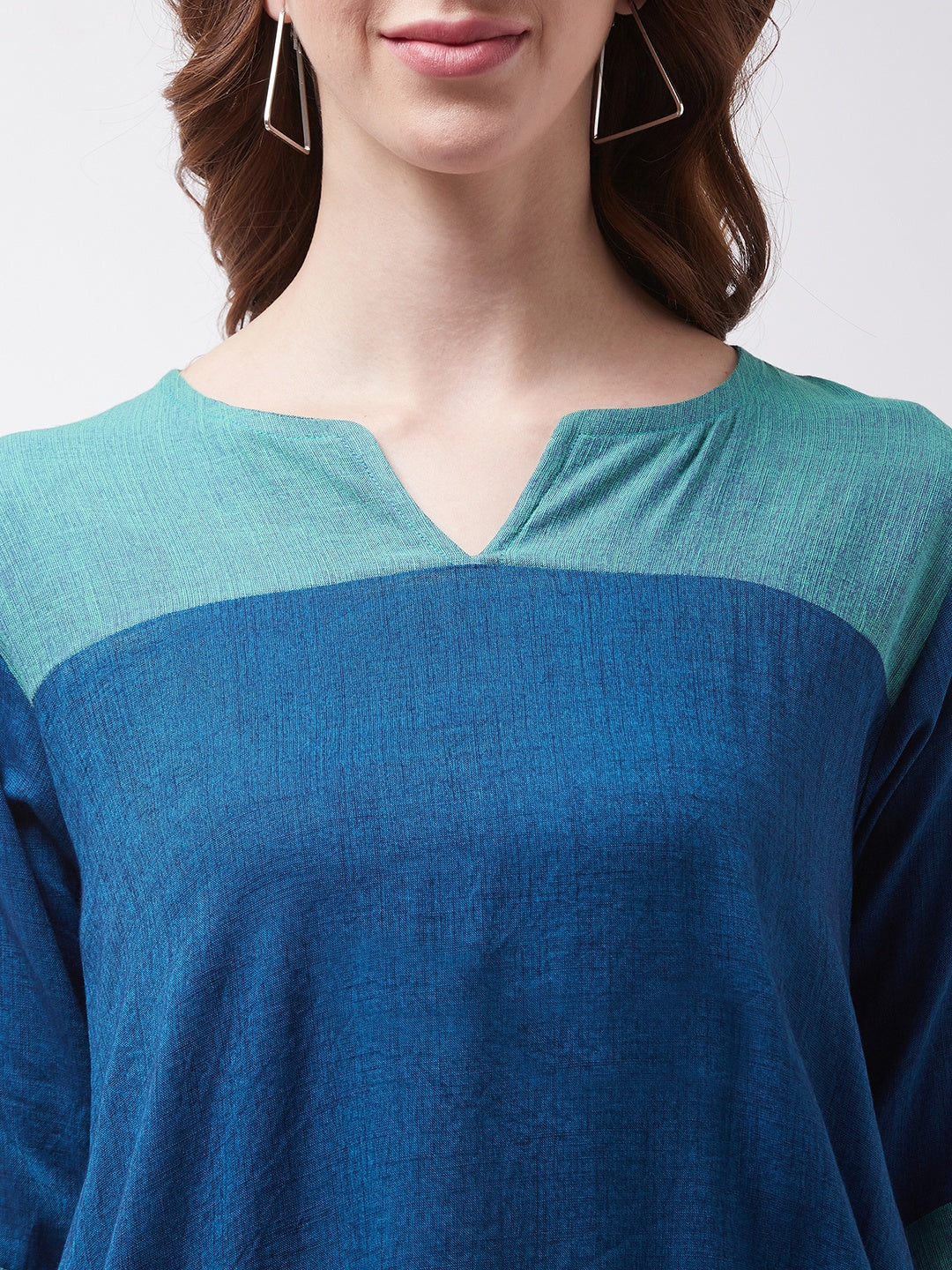 Peacock Blue Top
