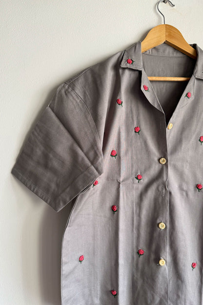 Grey Flora Shirt