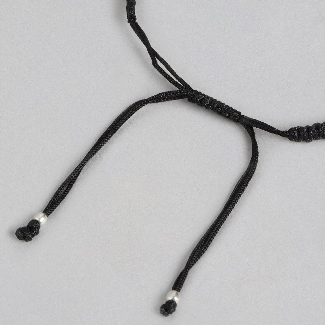 Unifloral Rhodium Plated 925 Sterling Silver Thread Anklet