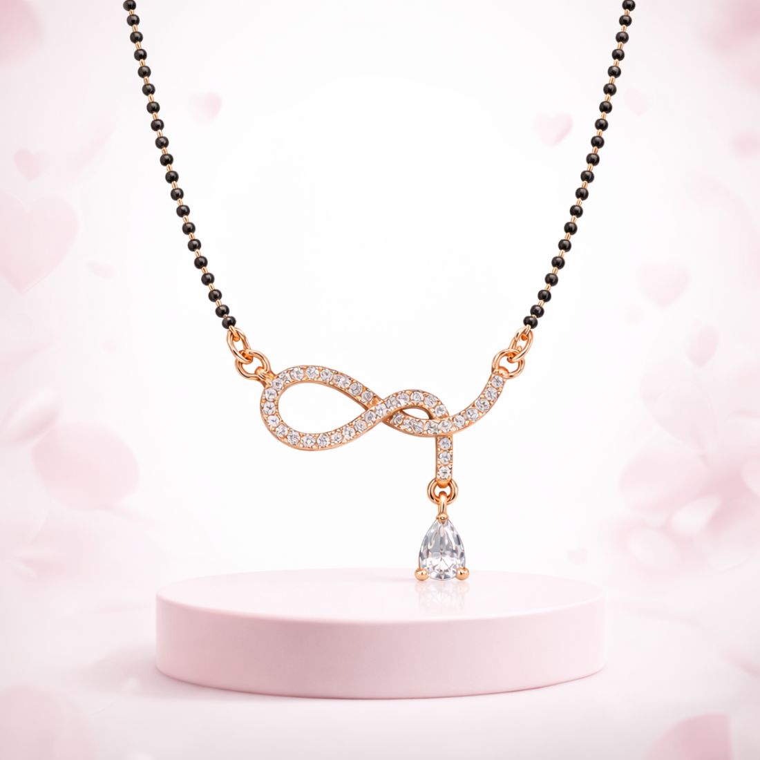 Rose Gold Plated Infinity Mangalsutra