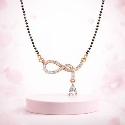 Rose Gold Plated Infinity Mangalsutra