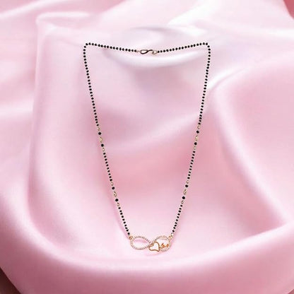 Mangalsutra Necklace with Infinity Heart Pendant