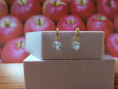 Gold Plated AD Drop Earrings