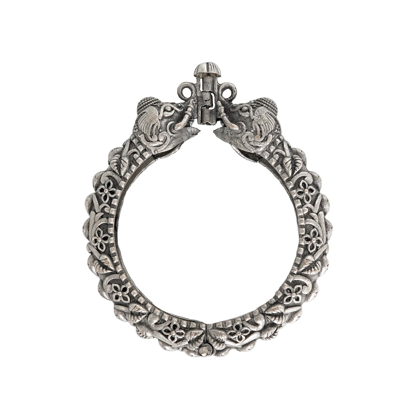 Teejh Suvarna Silver Oxidised Bangle